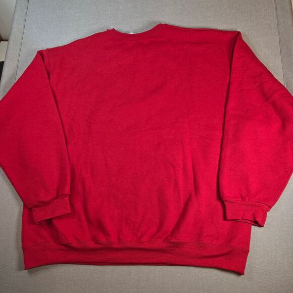 NuBlend 2XL Ugly Christmas Sweater Red Holiday Graphic Pullover Sweatshirt - Picture 2 of 8